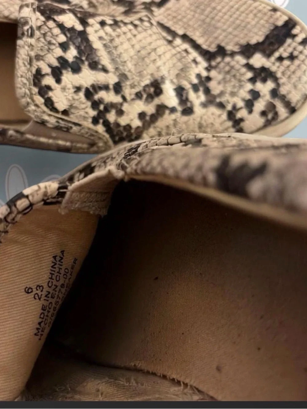 Old Navy Women's Espadrilles in Snake Print Beige and Black